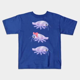 Swimming giant isopod Kids T-Shirt